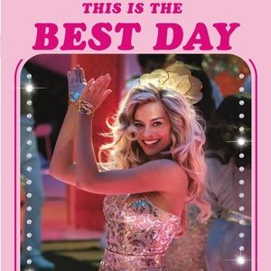 NWT sealed best day ever Barbie movie poster Margot Robbie
